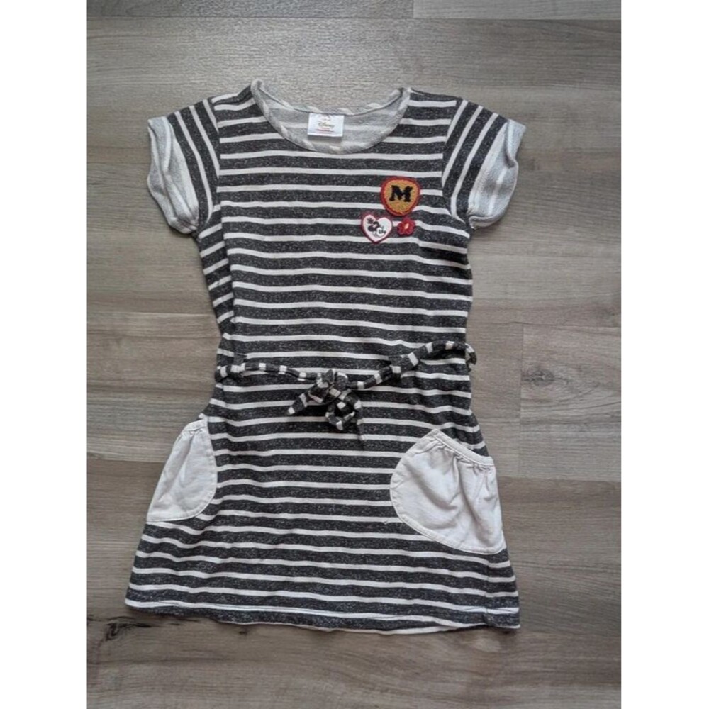 Hanna Andersson x Disney Minnie Mouse Striped Dress, 6-7Y (U1)